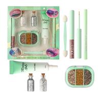 Waterproof Makeup Set, Cosmetics Kit with Eyeliner, Shimmer Under Eye Shadow with Smoot Finish, Beauty Makeup Collection, Glams Style Radiant Colors, Makeups Set for Women Party Wedding