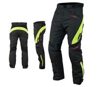 Waterproof Motorcycle Motorbike Textile Ladies Cordura Trousers Fluo Size 30