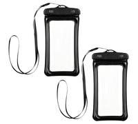 Waterproof Phone Pouch 2 Pack 22x10.6cm PVC Dry Bag Cell Phone Protector With Lanyard | Adjustable Hands Free Waterproof Case For Beach Lake River Swimming | Dustproof Sandproof Phones Dry Bag For
