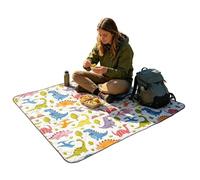Waterproof Picnic Blanket - Portable Foldable Thickened 78.7x78.7in for Beach Park Lawn | Oversized Sandproof with Oxford Canvas, Easy Carrying Handle Mat for Outdoor Travel Party Gathering