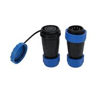 Waterproof Plug Socket Connector 380V 45A, Aviation Power Connector with IP68 Rating, Welding - Free Screw Crimping Design, PA66 Shell, for Industrial Communication and Control (9 perni)