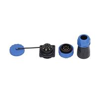 Waterproof Plug Socket Connector 380V 45A IP68 Weld - Free Aviation Power Connector with Back Nut, PA66 Shell, Screw Crimping for Industrial Equipment and Outdoor Electronics (7 perni)