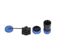 Waterproof Plug Socket Connector 380V 45A IP68 Weld - Free Aviation Power Connector with Back Nut, PA66 Shell, Screw Crimping for Industrial Equipment and Outdoor Electronics (5 perni)