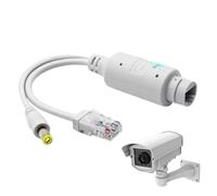 Waterproof POE Splitter for Camera, Outdoor POE Splitter, Run Camera on Single Network Cable, Signal Transmission POE Splitter for School, Front Door Security, Outdoor Waterproof POE Splitter