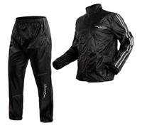 Waterproof Rainproof Trousers Jacket High Visibility Scooter Moto Silver A-PRO
