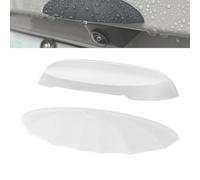 Waterproof Rearview Mirror Camera Cover,Silicone Car Reverse Camera Rain Shade,Anti-Rain Shield for Car Reversing Cameras (White, style1+2)