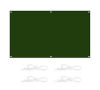 Waterproof Rectangle Shade Sail 2.5x10M Dustproof and Windproof Sun Shade with Mounting Ropes for Outdoor Garden Dark Green Shade Sail for Yard and Lawn