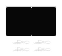 Waterproof Rectangle Sun Shade Sail 2.5x10M with Fixing Kit Wear Resistant Awning for Outdoor Sun Protection Garden Yard Party Black