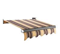 Waterproof Retractable Awning Fabric Durable Waterresistant Polyester Sunshade for Windows Doors Decks Yards & Shops (9,8 x 6,5ft)