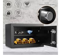 Waterproof Safes Security Fireproof And Home Safe Lock Box, Cabinet with Keypad 0.3 Cubic Feet Steel for Protect Cash, Money, Jewelry, L