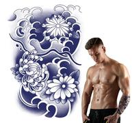 Waterproof Semi Permanent Body Stickers - Realistic Floral Temporary Style
