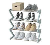 Waterproof Shoe Rack Organizer - Z Shape Shelf Organizer, Footwear Rack for Boots Sneakers High Heels, Shoes Shelf with Upright Structure, Footwear Storage, Entryway Racks for Closet, Bedroom
