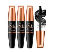 Waterproof Silk Fibre Thick Lengthening MAScara, 4d Silk Fiber Lash Mascara, Lengthening and Thick Mascara,Waterproof Long Lasting Liquid Lash Extensions For Women (3 pcs)