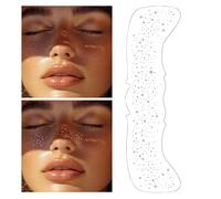 Waterproof Speckles Patches, Glitter Face Decor, Long-Lasting Makeup Accessory For Music Festivals, Beach Days, Masquerades, Parties, And Concerts, 15.6x5cm/6.14x1.97 Inches