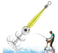 Waterproof Squid Hook Light - Kit elettronico LED Lure with Umbrella Hooks | Saltwater Fishing Tackle Accessory for Cuttlefish, Octopus, Sea Angling Attractant | Squid Jig Hooks Fishing Light