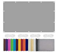 Waterproof Sun Shade Sail 2,5 x 4,5 m - 98% protezione UV Canopy for Outdoor Patio Garden Backyard Camping - Grigio chiaro con 4 corde per una facile installazione