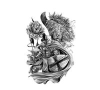 Waterproof Temporary Tattoos For Men Fake Tattoo Sticker Arm Leg Tattoos