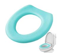 Waterproof Thickened Warmth Toilet Pad - Toilet Cover Seat, Easy Cleaning Bathroom Accessories, Hook and Loop Design Toilet Lid Cover Cushion for Bathroom Hotel Hostel