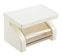 Waterproof Toilet Paper Holder Tissue Roll Stand Box with Shelf Rack B