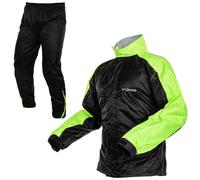 Waterproof Trousers Jacket Rainproof High Visibility Scooter Moto FLUO A-PRO