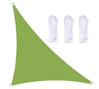 Waterproof UV Block Right Triangular Sun Shade Sail Awning -Oxford Cloth for Outdoor Garden Terrace Parties - 3x4x5m Green