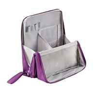Waterproof Vertical Makeup Travel Bag, Portable Cosmetic Organizer For Toiletries, Large Capacity Storage For Women Men Vacation Home Business, Lightweight Construction, 9.06x8.66 In