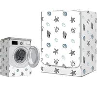 Waterproof Washing Machine Cover, Front Loading Washing Machine Waterproof Sun Protection Waterproof Zipper Design Fits Most Washing Machines and