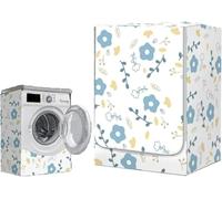 Waterproof Washing Machine Cover, Front Loading Washing Machine Waterproof Sun Protection Waterproof Zipper Design Fits Most Washing Machines and