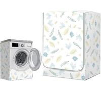 Waterproof Washing Machine Cover, Front Loading Washing Machine Waterproof Sun Protection Waterproof Zipper Design Fits Most Washing Machines and