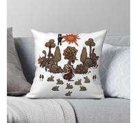 Watership Down Richard Adams - Federa quadrata in poliestere e velluto con stampa con cerniera, federa decorativa per cuscino da divano