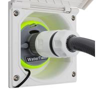 Watertwin Adattatore per il serbatoio dell'acqua per camper, accessori per caravan, tappo per il serbatoio dell'acqua con doppio connettore Gardena (adattatore per tappo del serbatoio a 3 pin D:68)