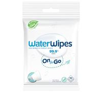 WaterWipes Salviette senza plastica, 99,9% di acqua, inodore, delicate sulla pelle, 10 salviettine umidificate