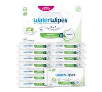 WaterWipes Sensitive + Hydrating Boost Wipes, 12 Confezioni | 720 salviette 3 in 1 che detergono, proteggono e idratano con aloe vera, ipoallergeniche, senza profumo né alcol