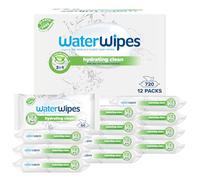 WaterWipes Sensitive+ Hydrating Boost Wipes, Salviettine Idratanti, 720 Pezzi (12 Confezioni), 99% Acqua con Aloe Vera, Deterge, Cura, Idrata, Senza Profumo, la confezione può variare