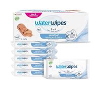 WaterWipes Sensitive+ Newborn & Baby Wipes, 6 Confezioni