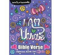 Waterwoods Media I Am Unique Bible Verse Coloring Book for Girls (Tascabile)