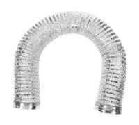 WATIIFUFU 1 Pc tubo di ventilazione connettore del condotto dell'essiccatore condotto flessibile dell'essiccatore tubi del vuoto heater riscaldatore tubo flessibile del condotto Silver