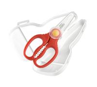 WATIIFUFU 1 Set Forbici taglierino taglierina fruit cesoie portatili per bambini forbice per alimenti per bambini tagliapasta per neonati tritatutto per alimenti per bambini ceramica rosso