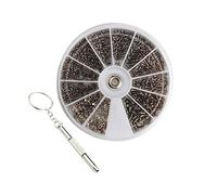 WATIIFUFU 1 Set guarda la vite Kit riparazione occhiali minuscole viti per occhiali os sunglasses Set di attrezzi per riparazioni domestiche accessori per occhiali viti per occhiali da sole