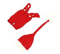 WATIIFUFU 1 Set Vestiti Del Bambino Foto Neonato Vestiti Foto Del Bambino Babbo Natale Vestiti All'Uncinetto Neonato Fotografia Vestito Kit Bambino Bambino Babbo Natale Fotografia Puntelli