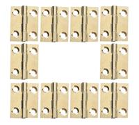 WATIIFUFU 10 Pezzi Cerniere per Mobili in Ottone H Forma 1 Pollice Cerniere per Ante Cucina Resistenti All’Umidità Accessori Fai da Te per Scatole e Porte di Bar Ferramenta per Porte di