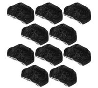 WATIIFUFU 10 Pezzi Cuffia per Chioma in Alluminio Nero Tecnologia di Ritenzione del Calore per Trattamento Profondo e Protezione Chimica, per Bagno dei Chioma