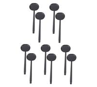 WATIIFUFU 10 Pezzi Schermo Per Gli Occhi Attrezzatura Cucchiaio Per Occludere Gli Occhi Benda Sull'occhio Maschera Per Gli Occhi Neri Strumento Optometrico Snellen Tecnopolimeri Abs Black