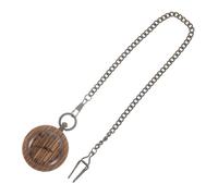 WATIIFUFU 1pezzi Orologio Pocket Vintage Legno Con Movimento Al Design Rustico Antico Orologio Pendolo Per Adulti Creativo Per Famiglia e Amici