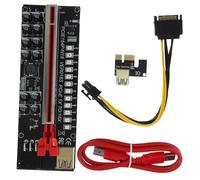 WATIIFUFU 1set Riser Pcie Per Gpu Mining Estensione Alimentato Usb Connettività Schede Grafiche Design e Indicatori Led