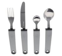 WATIIFUFU 1set Utensili Adattivi Antivibrazione Per Anziani Strumenti Da Tavola Per Persone Con Disabilità e Tremori Con Manici Ergonomici Perfetti Per La Casa e La Riabilitazione
