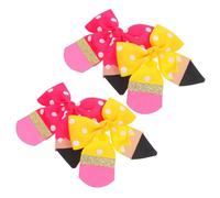 WATIIFUFU 2 Paia Fermagli per Chioma Fiocco per Bambine Accessori per Chioma Neonati Leggeri e Sicuri Forcine Colorate per Piccoli per Ritorno a Scuola e Uso Quotidiano