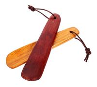 WATIIFUFU 2 Pezzi Calzascarpe in Legno Manico Corto, Leggeri e Facili da Usare, per Anziani e Donne in Gravidanza Durante i Viaggi