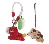 WATIIFUFU 2 Pezzi Ciondoli per Telefoni Cellulari a Forma di Cavallo, Decorazione Carina per Cellulare e Zaino, Ciondoli Kawaii per Borsa Attacco Robusto, Accessori per Capodanno