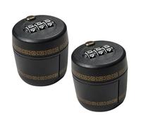 WATIIFUFU 2 pezzi Serratura Combinazione Bottiglia Vino e Liquori con Codice Cifre Tappo Sigillante Ermetico per Conservazione Freschezza Blocco Sicurezza Senza Chiave Protezione Bottiglie